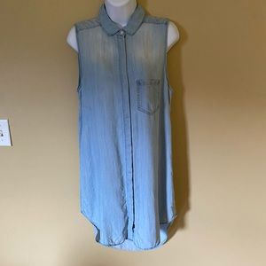 Rails blue tank top